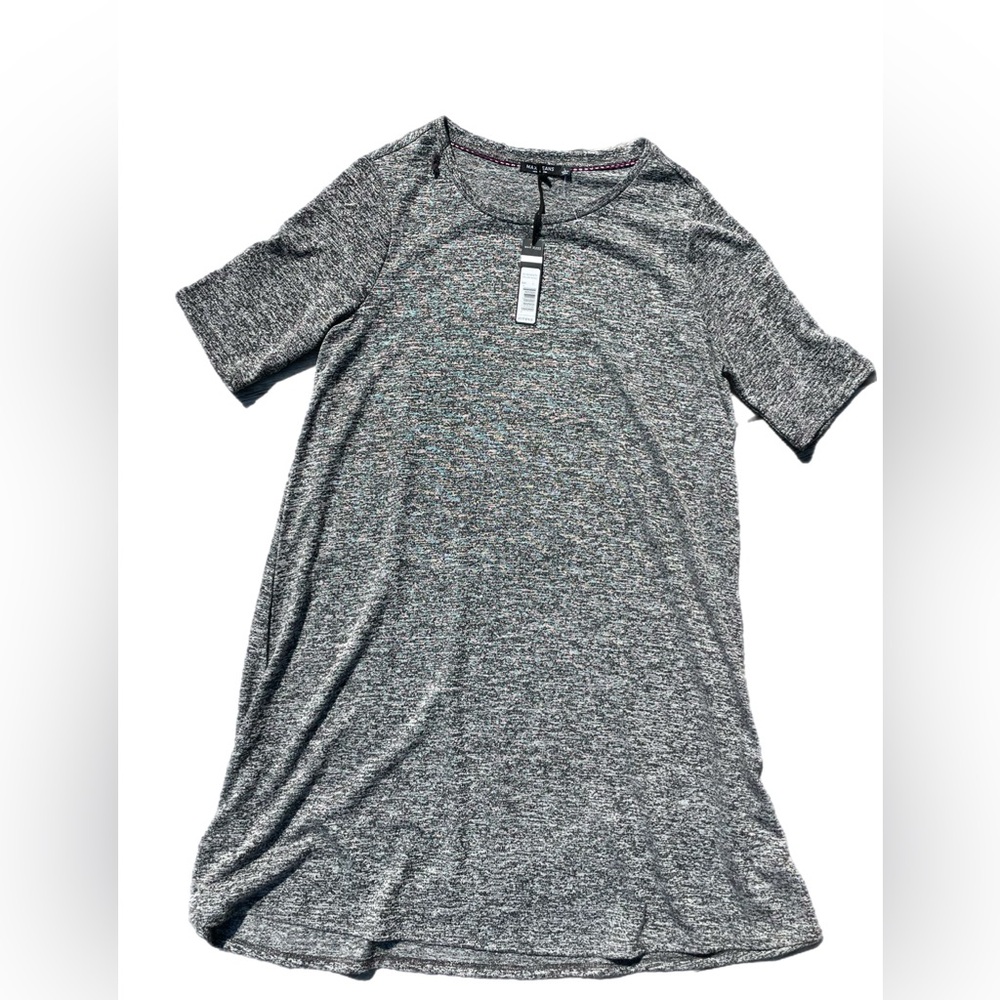 Max Jeans Short Sleeve Oversized Sweater Dress Large Gray Business Casual Office
